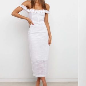 NWT Petal & Pup white Florez dress